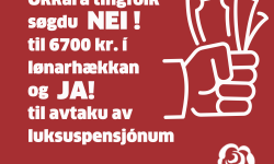 Nei til hægri tingfólkaløn